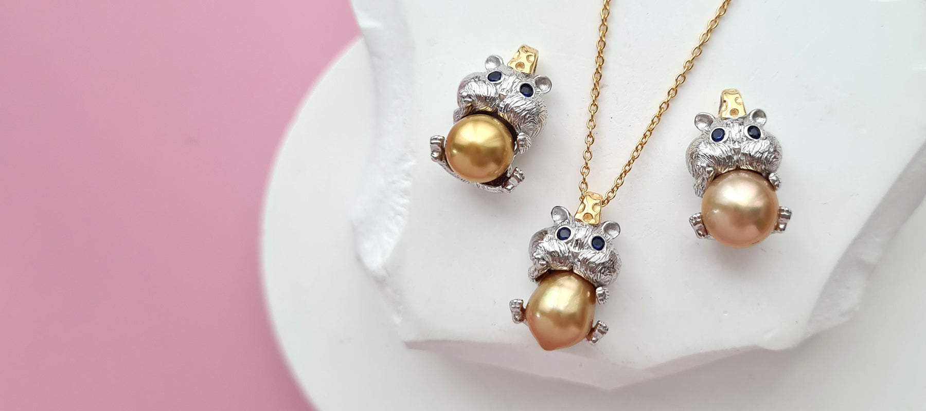 South Sea Pearl Hamster Necklace