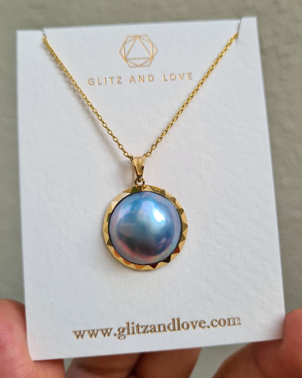 ArtZipper! Necklaces & Pendants, Tahitian mabe pearl necklace w/Australian  Opal by Harry Mackie